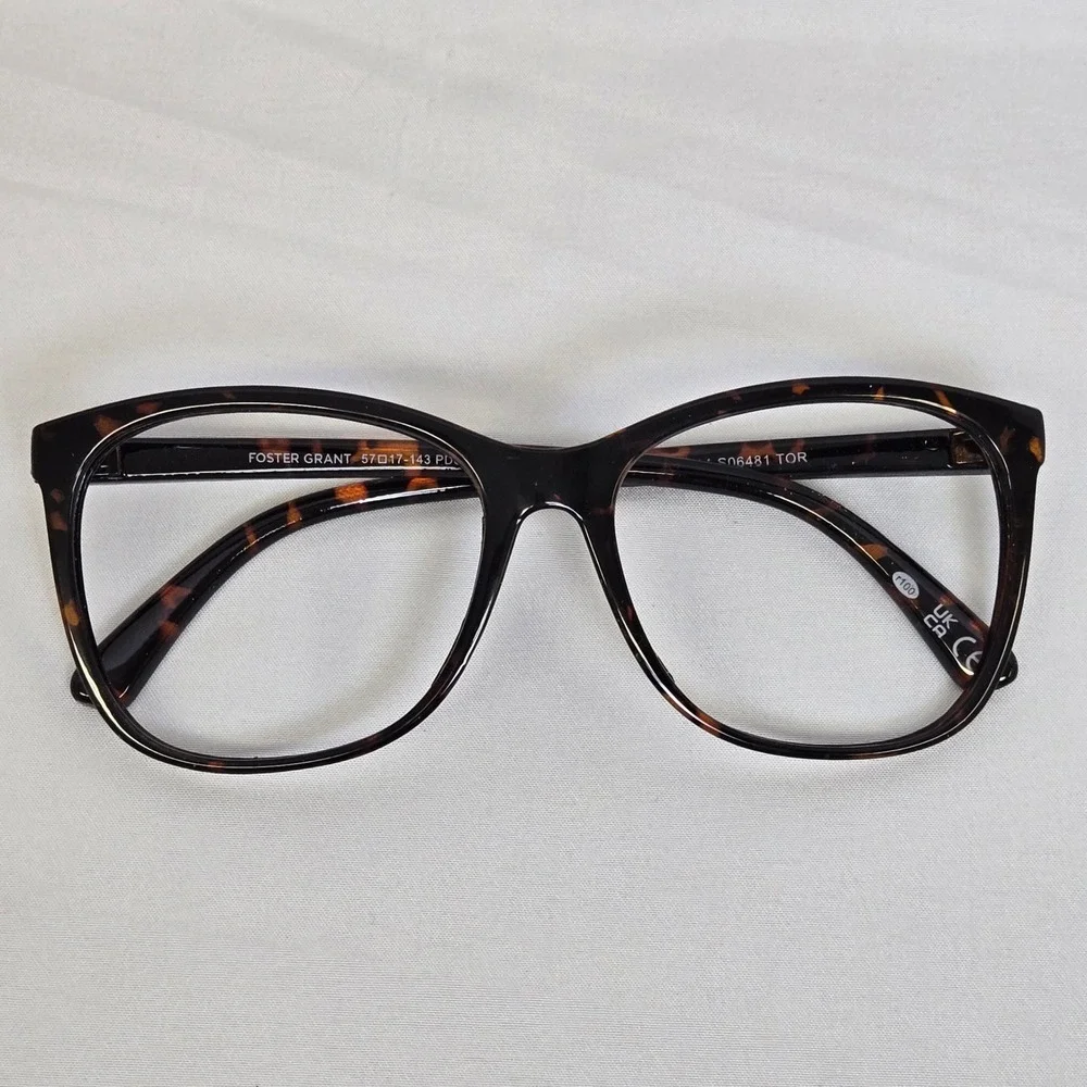 Foster Grant Plastic Eyeglass Frames, Tortoise‎ Shell
